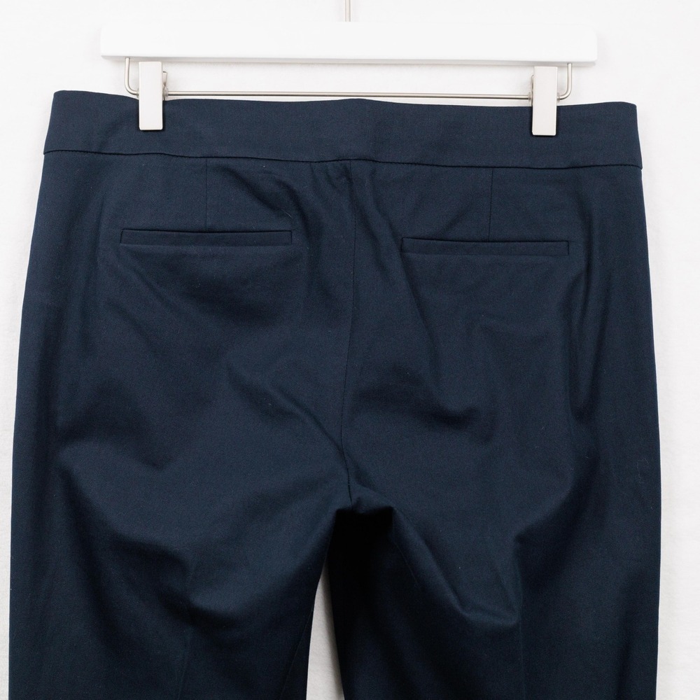 J CREW Campbell Cotton Blend Straight Leg Dress Pants Navy Blue Sz 6 - Picture 7 of 9